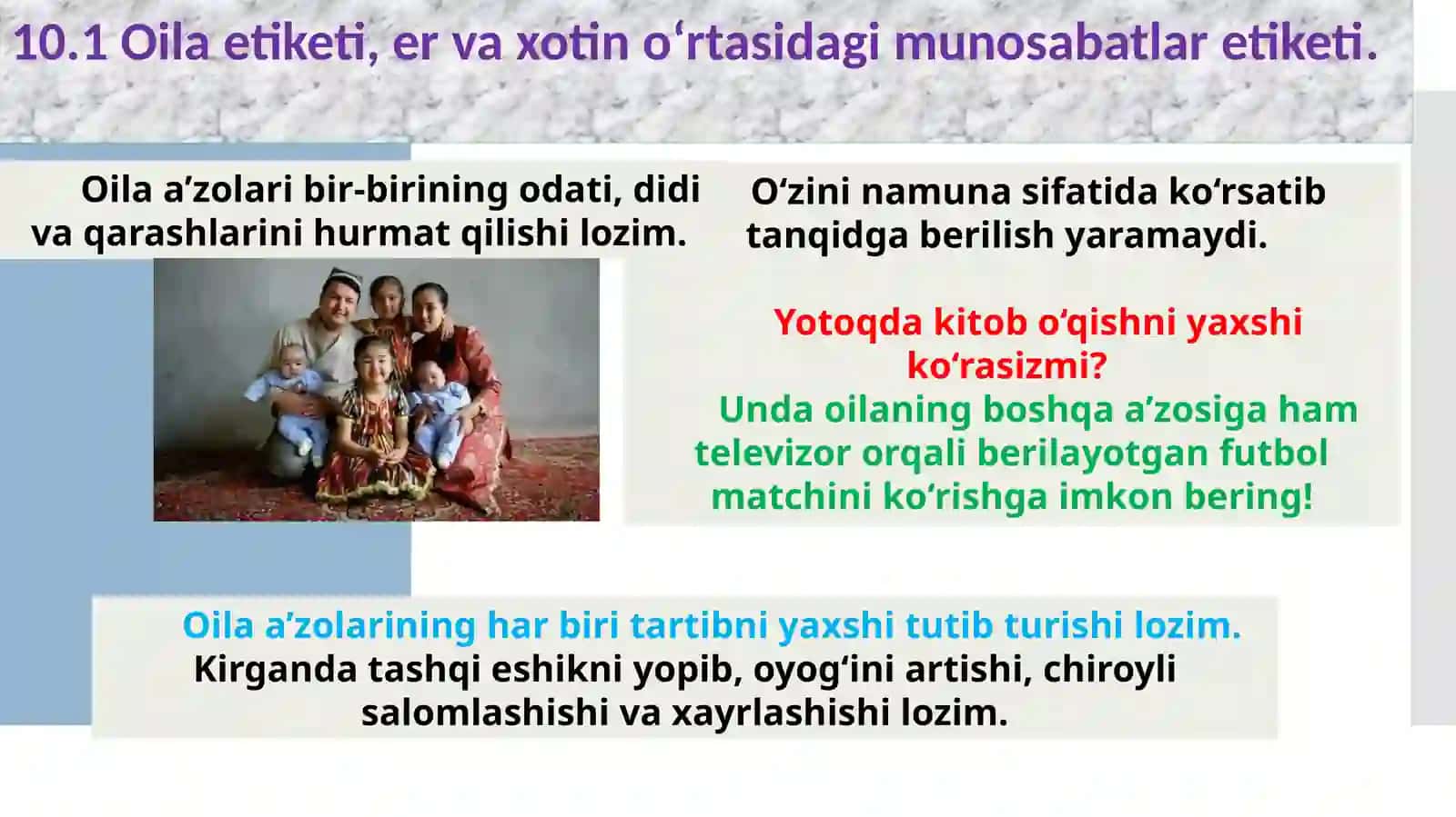 TURMUSH ETIKETI 3