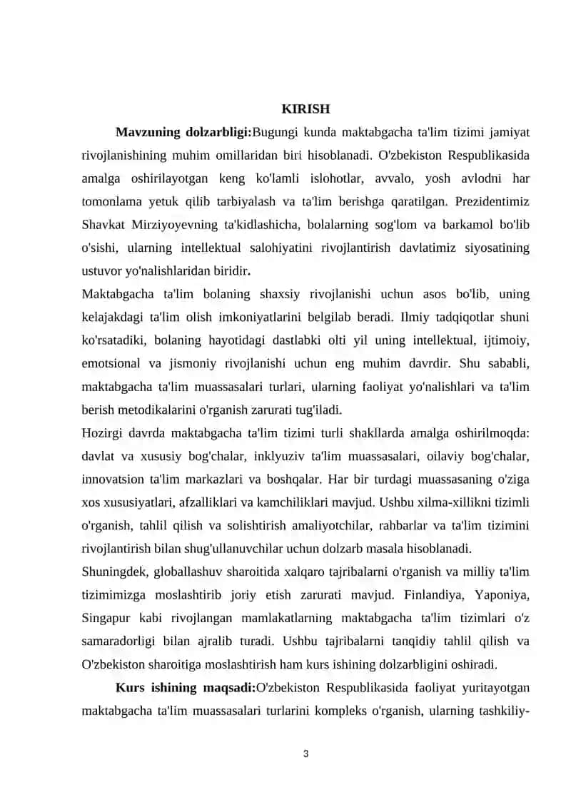 MAKTABGACHA TA'LIM TURLARI 3