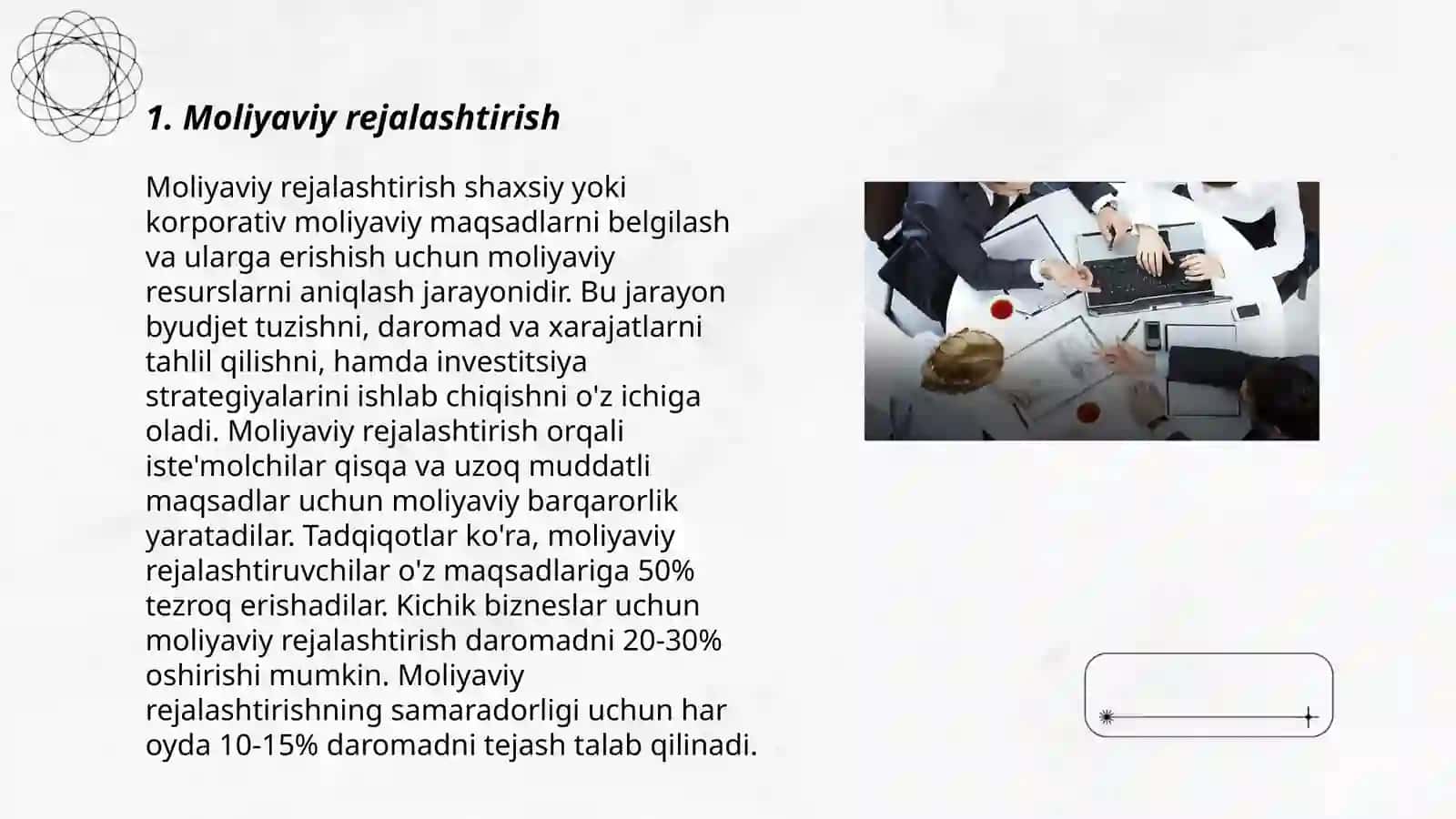 Moliyaviy rejalashtirish 3