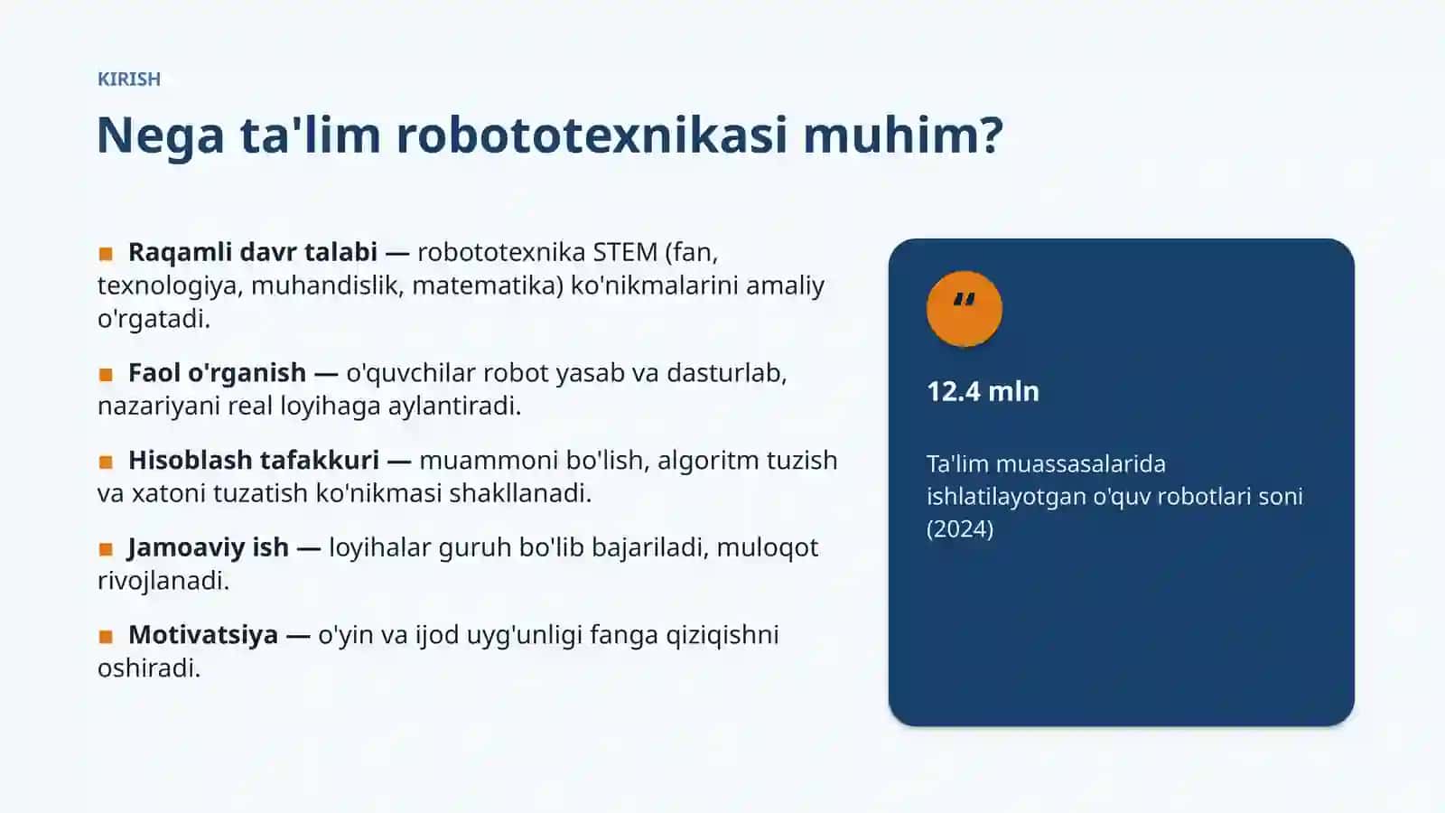 Ta'lim robototexnikasi: tarixi va rivojlanishi 3