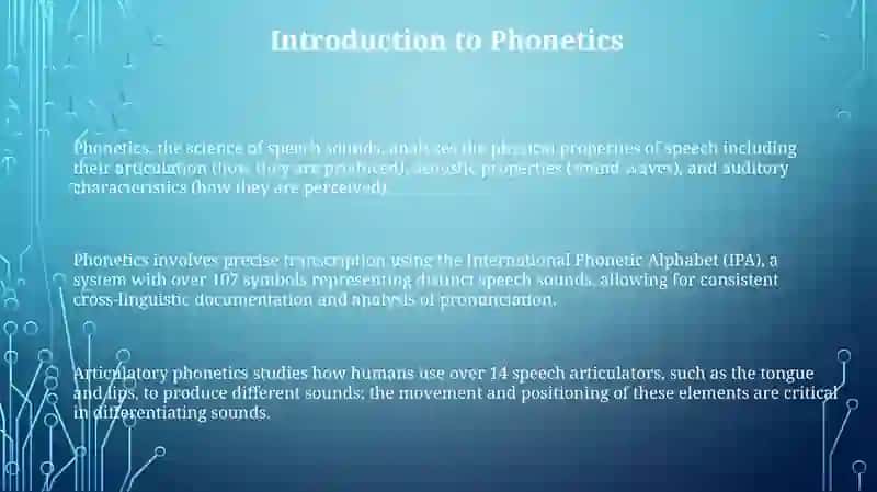 Phonetics sounds 3
