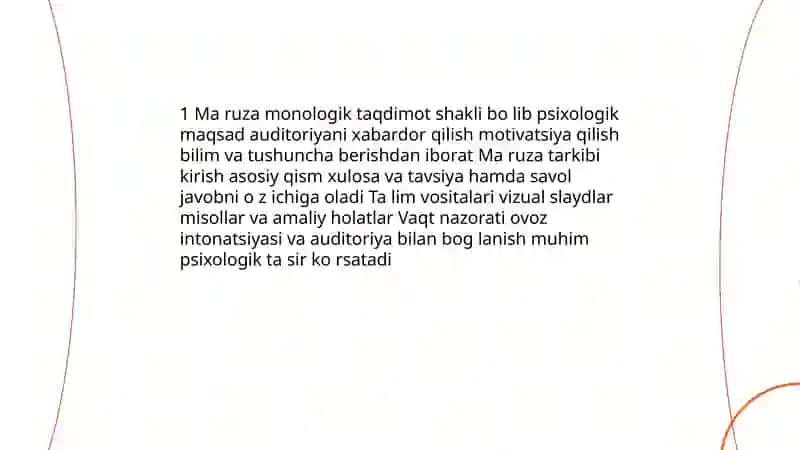 Psixalogik taqdimotlar olib borish shakllari 3