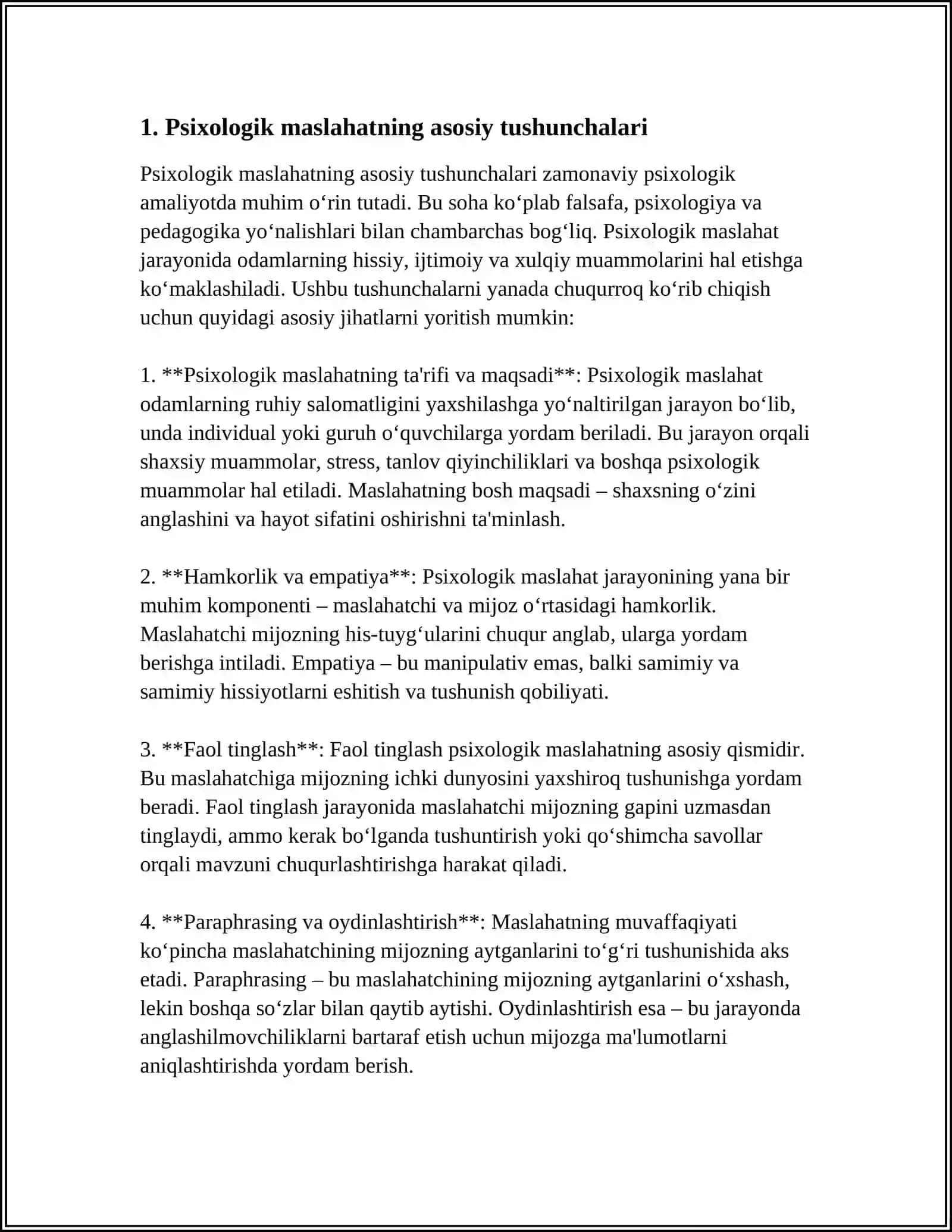 PSIHALOGIK MASLAHAT TAMOILLARI 3
