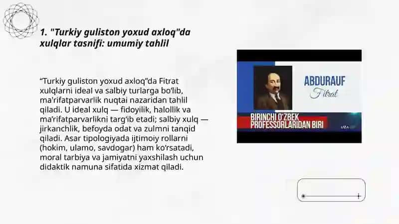 Turkiy guliston yoxud axloq asarida xulqlar tasnifi 3