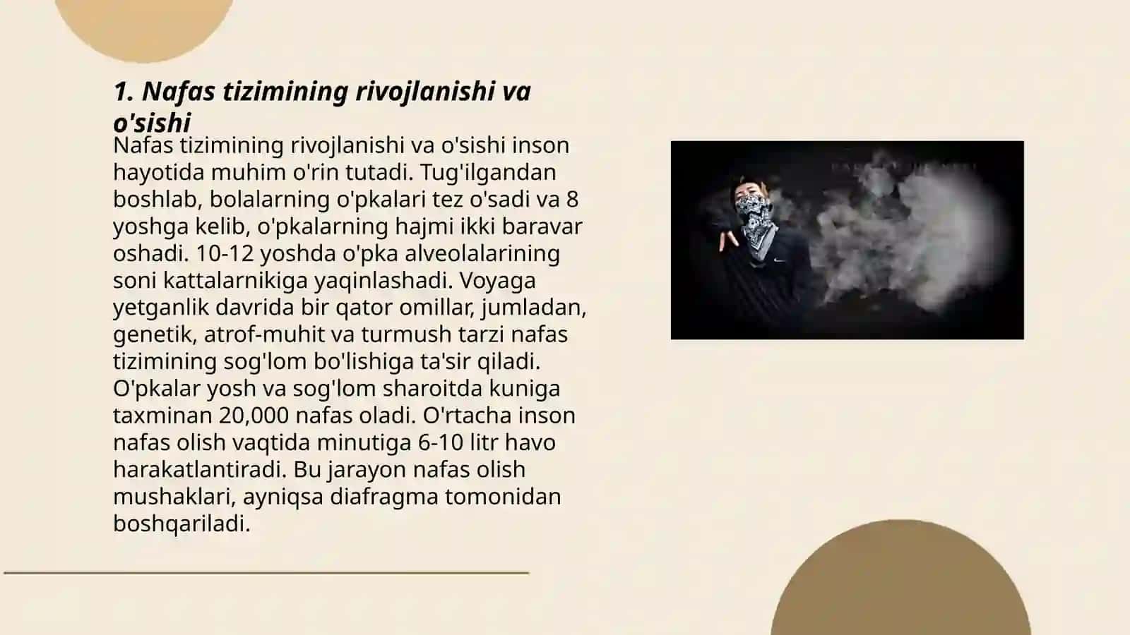 Nafas tizimining yosh xususiyatlari va gigiyenasi 3