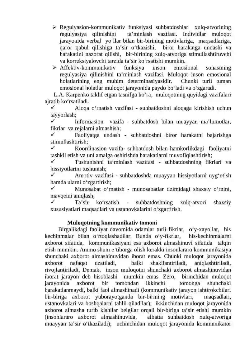 Muloqot va shaxslararo munosabatlar psixologiyasi 3