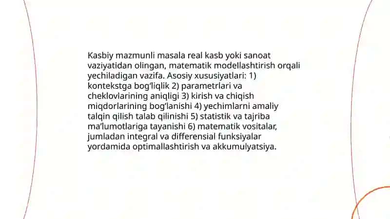 Kasbiy mazmunli masala va uning turlari 3