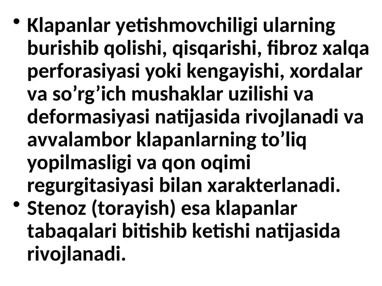 Yurak orttirilgan nuqsonlari 3