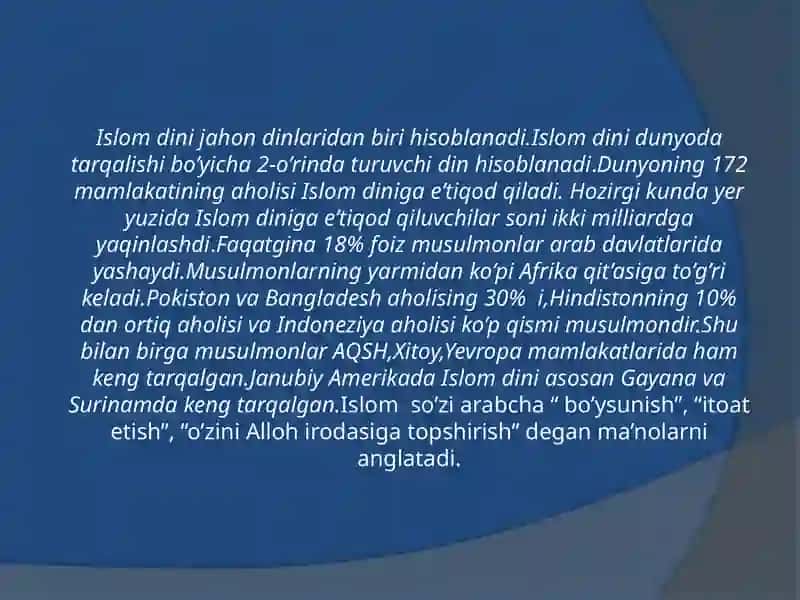 Islomdinining vujudga kelishi 3