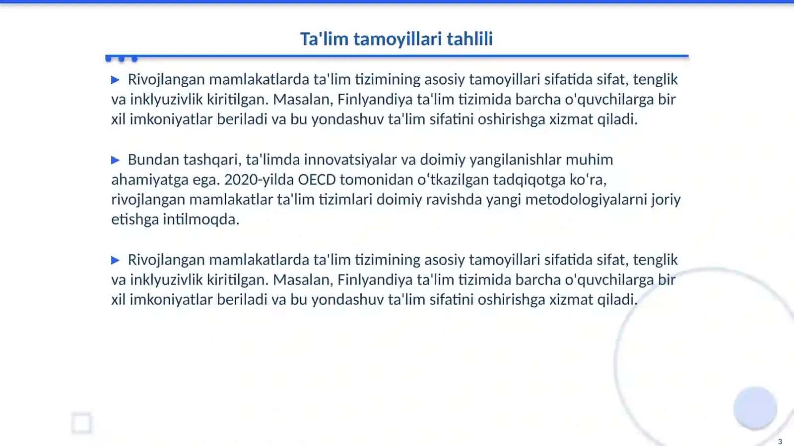 Rivojlangan mamlakatlaridagi ta'lim tizimi 3