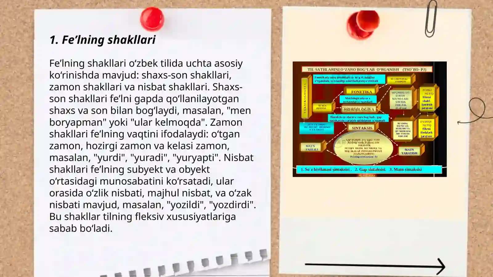 Feʼl va Ravish soʻz turkumlari 3