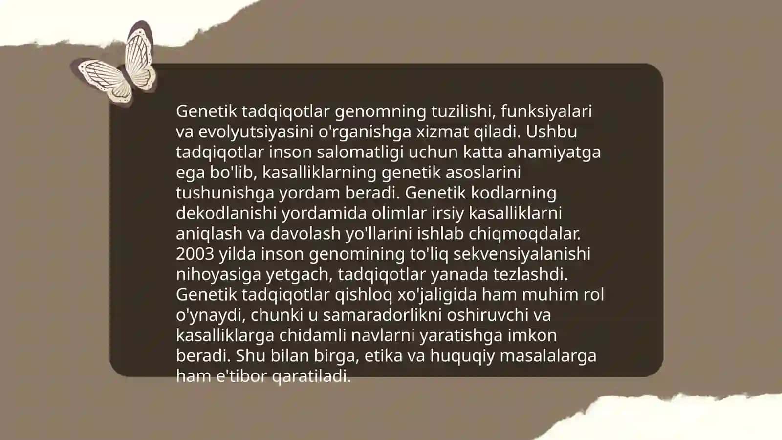 Genetik tadqiqotlar 3