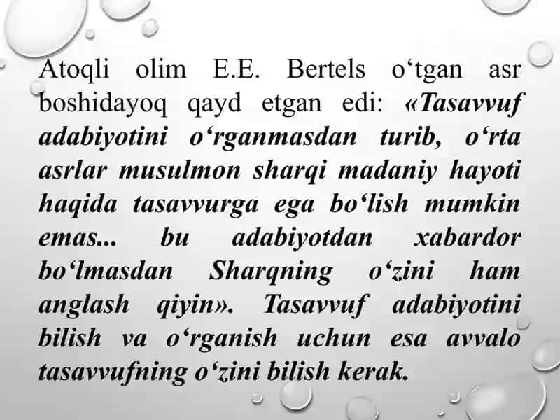 Mumtoz adabiyotning diniy-tasavvufiy va ilmiymanbalari 3