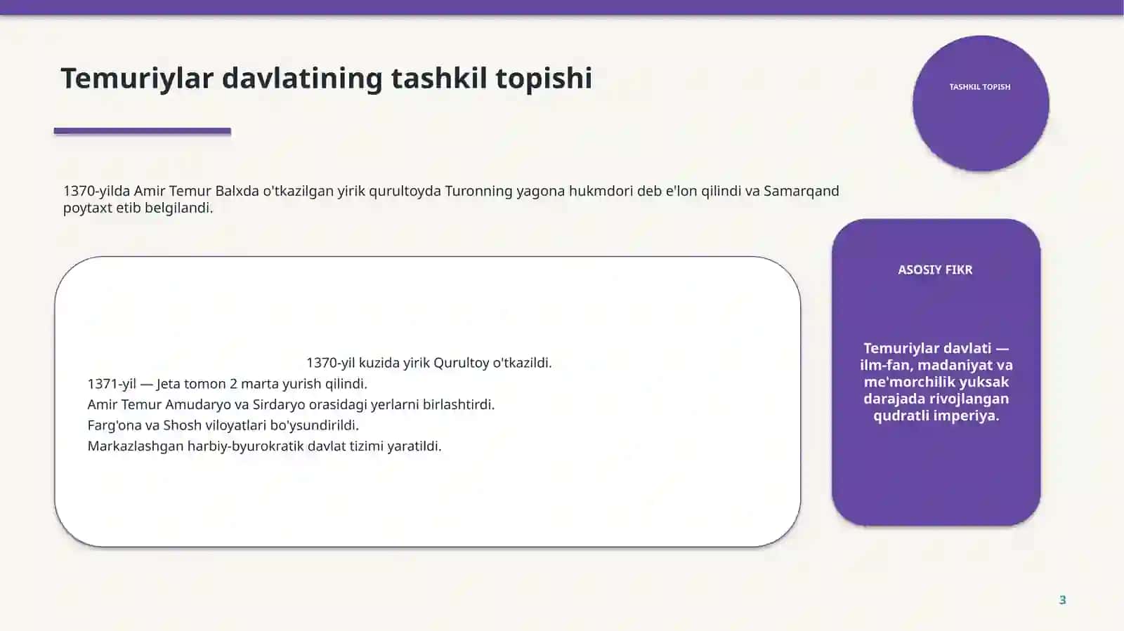 TEMURIYLAR 3