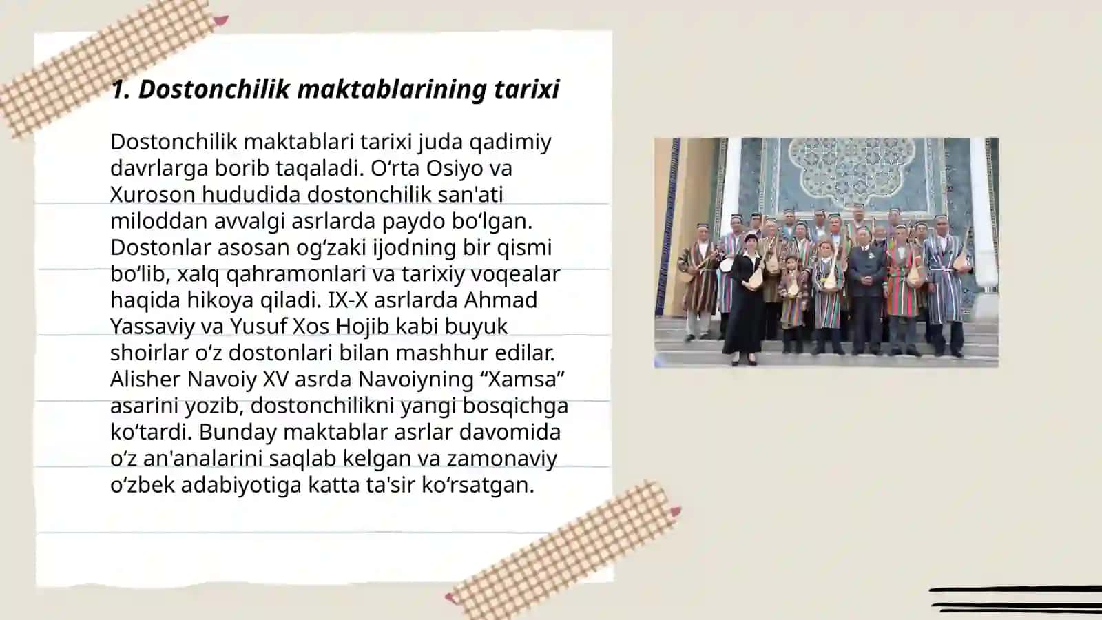 Dostonchilik maktablari,dostonlar taxlili 3
