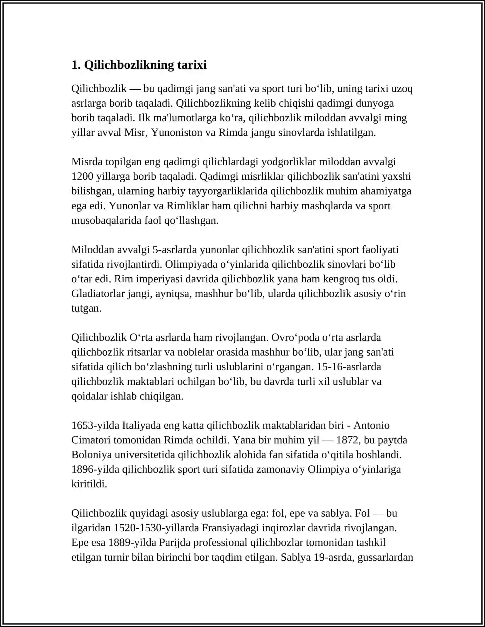 QILICHBOZLIK 3