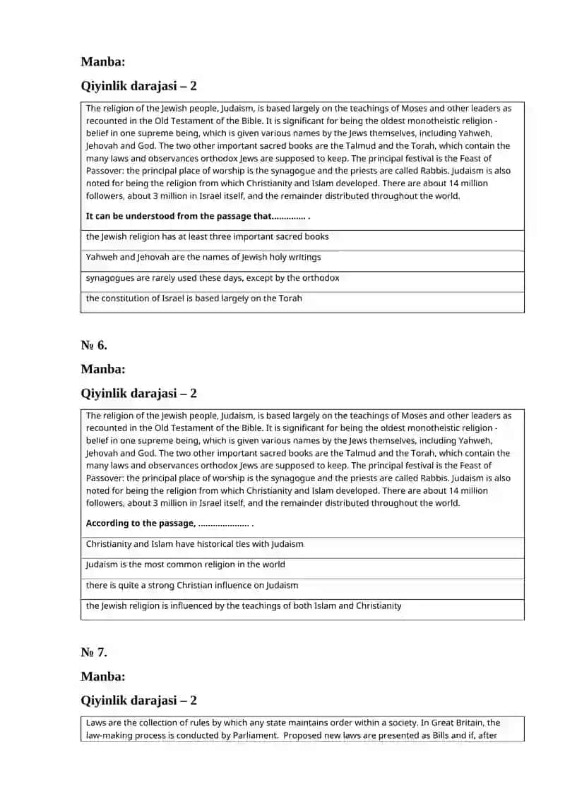 READING COMPREHENTION PASSAGES 3