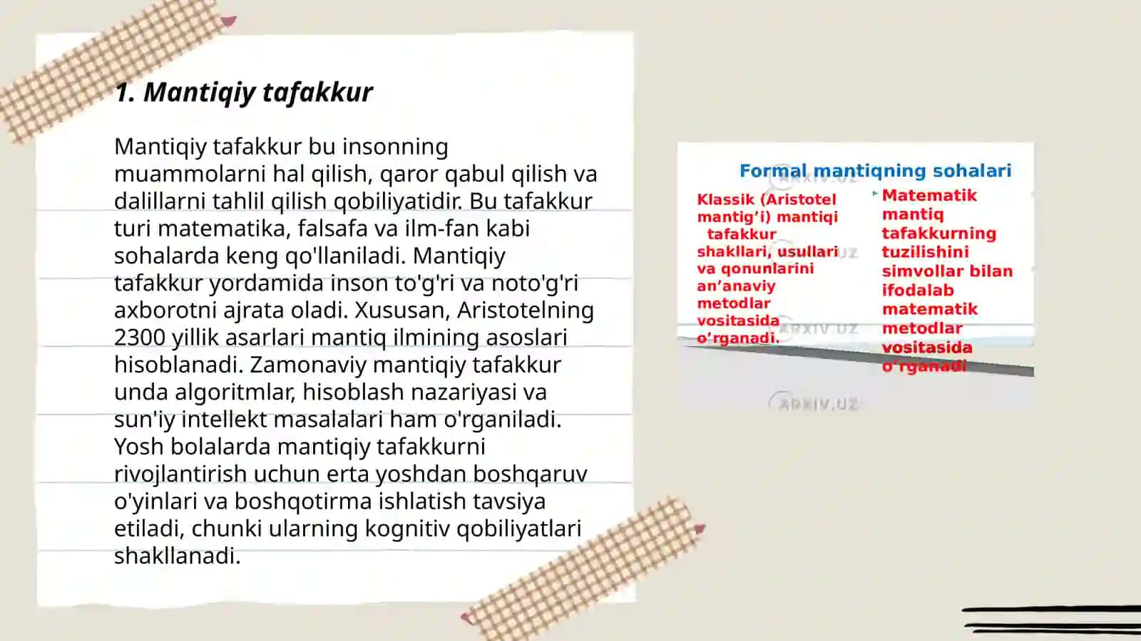 Mantiqiy tafakkur 3