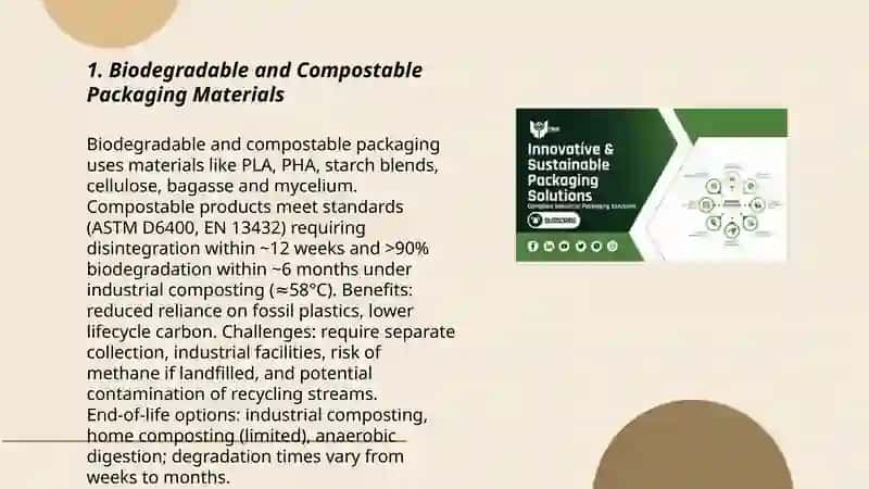 Biodegradable and Compostable Packaging Materials 3