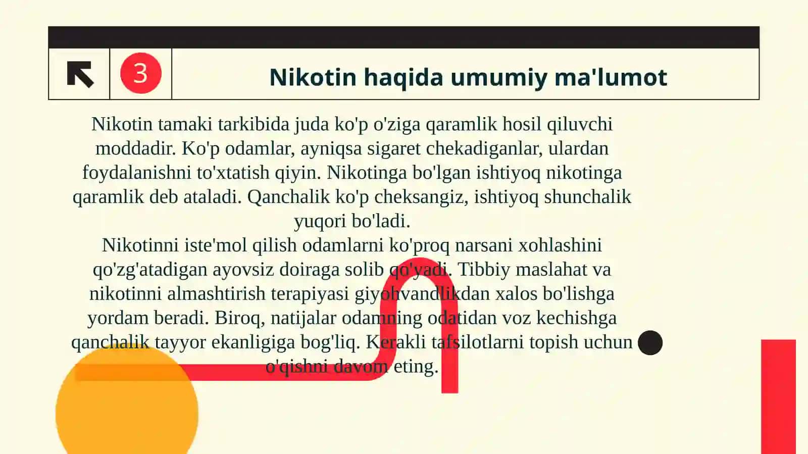 Nikotinning insonsalomatligigatasiri, oldini olish 3
