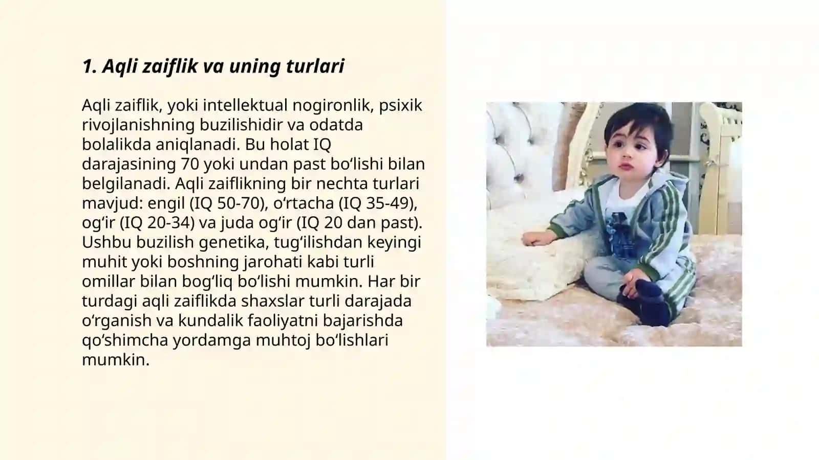 Aqli zaif bolalar va Daun sindiromi 3