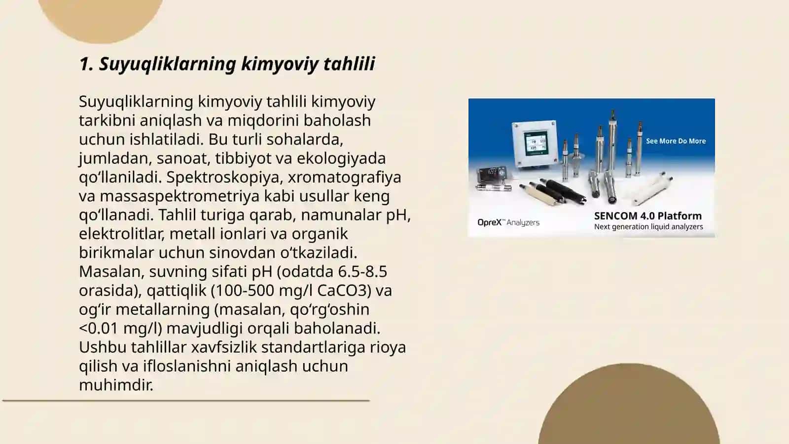 Suyuqliklarning patensiometrik analizatorlari 3