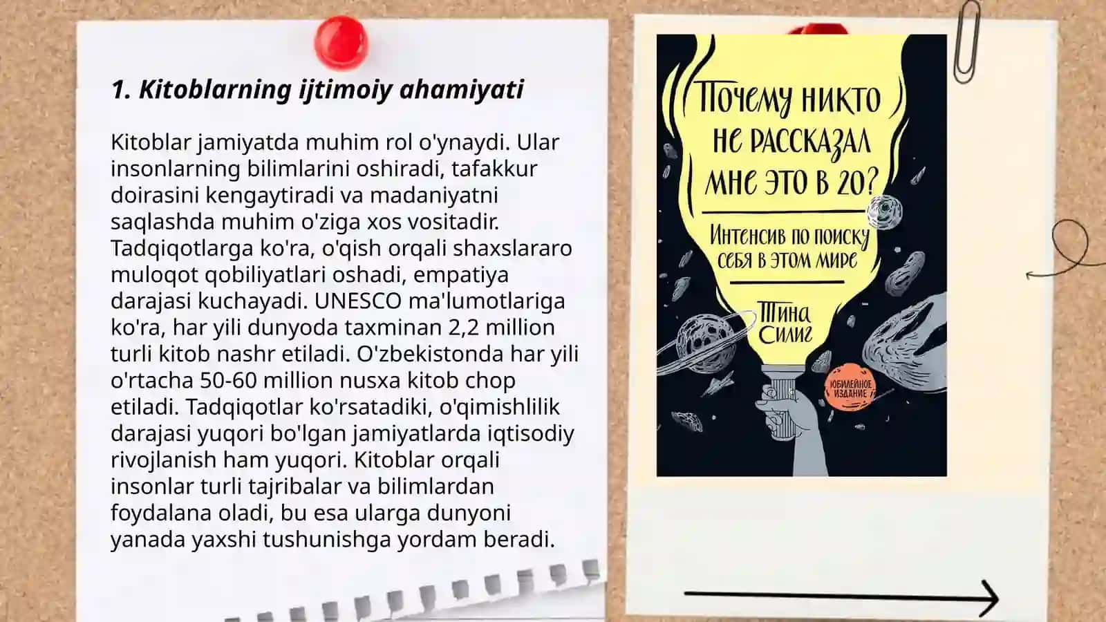 Kitoblarning ijtimoiy ahamiyati 3