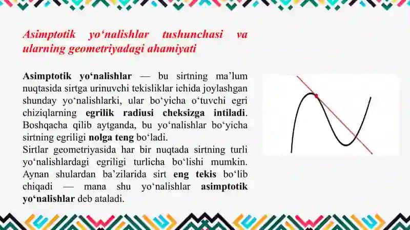 Asimptotik Yo'nalishlar 3