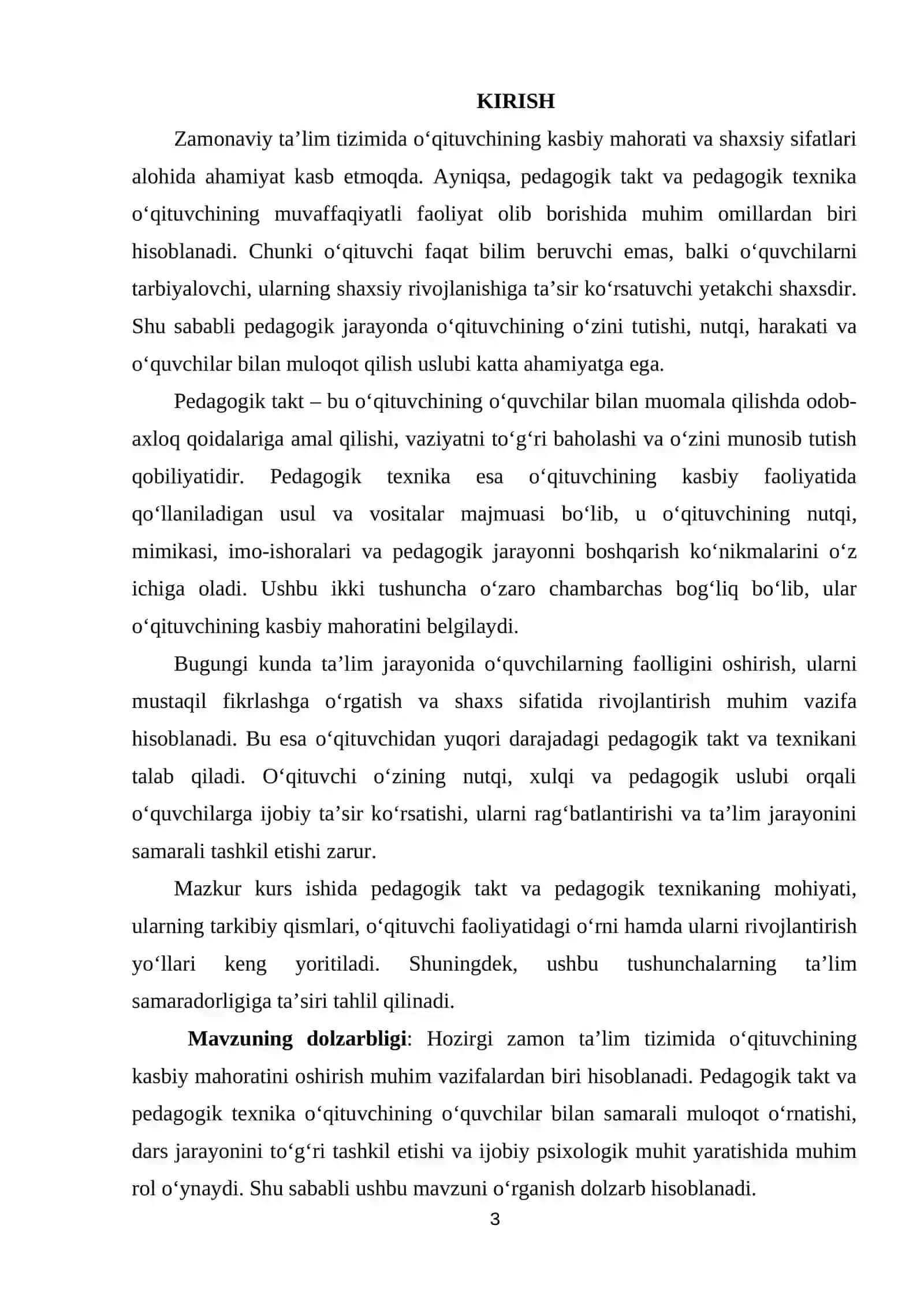 Pedagogik takt va pedagogik texnika 3