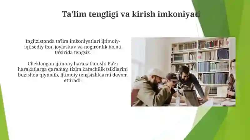 Angliya davlat taʼlim tizimiga kompravistik tahlil 3