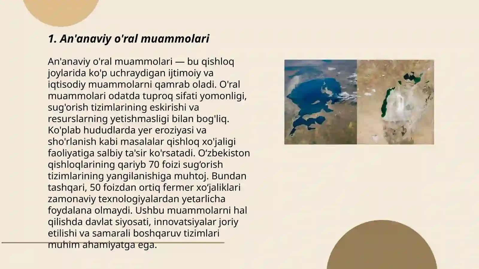 An'anaviy o'ral muammolari 3