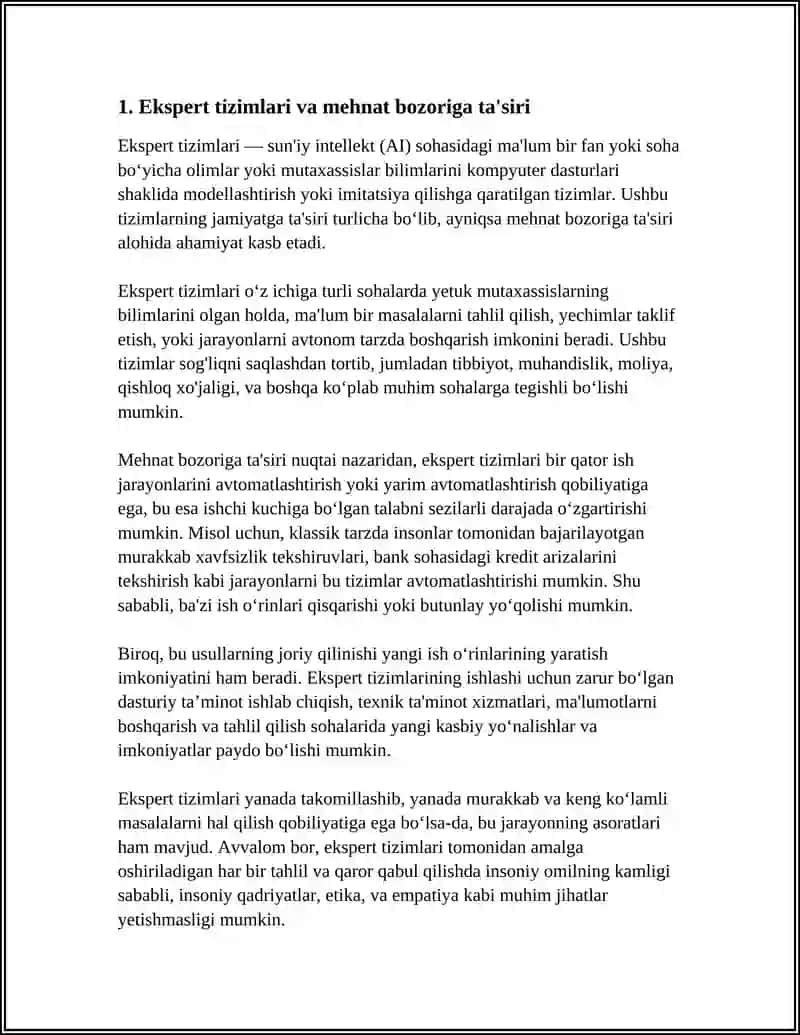 EKSPERT TIZIMLARINING JAMIYATGA TASIRI 3