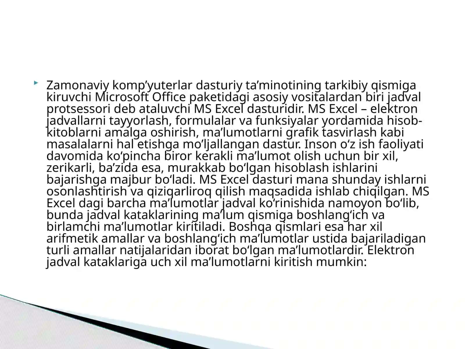 Iqtisodiyotda AKT fanidan mustaqil ish 3