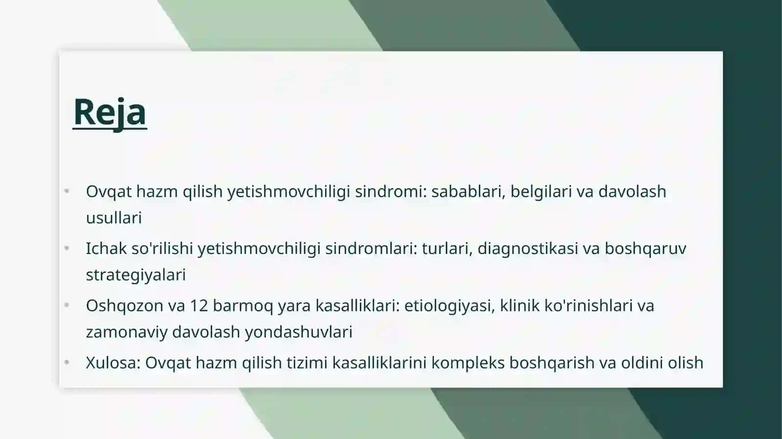 Ovqat hazim qilish tizimi kasalliklari 3