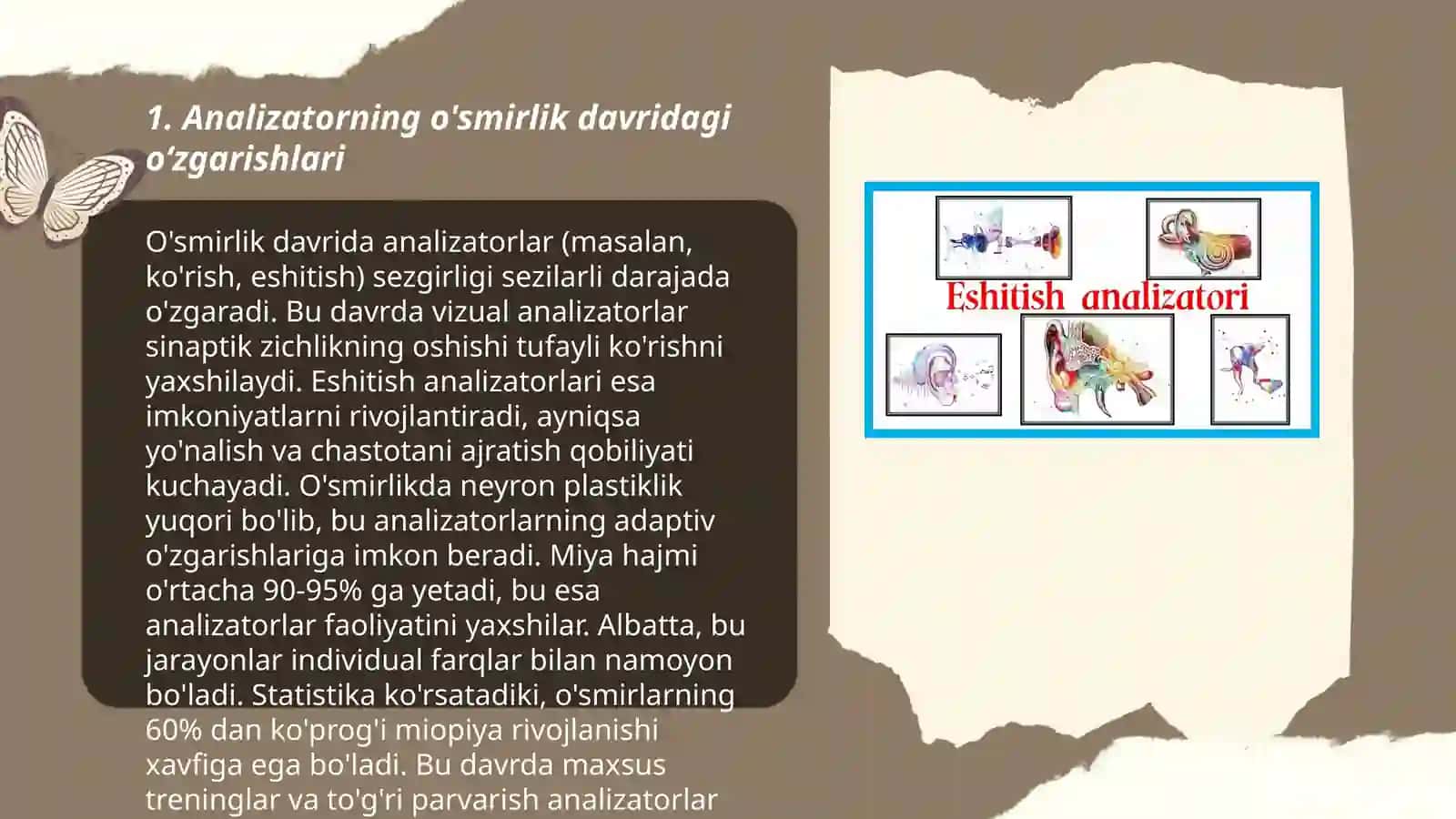 Analizatorning yosh xususiyatlari 3
