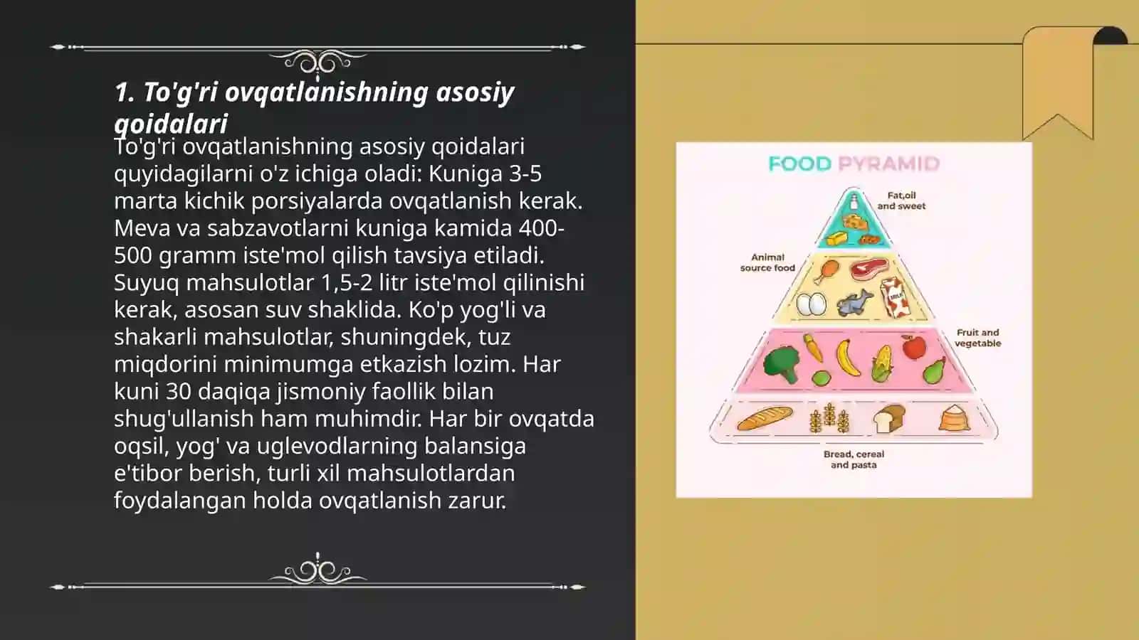 To'g'ri ovqatlanishning asosiy qoidalari 3