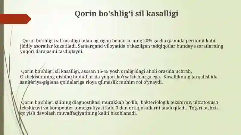 Qorin bo'shlig'i sil kasalligi 3