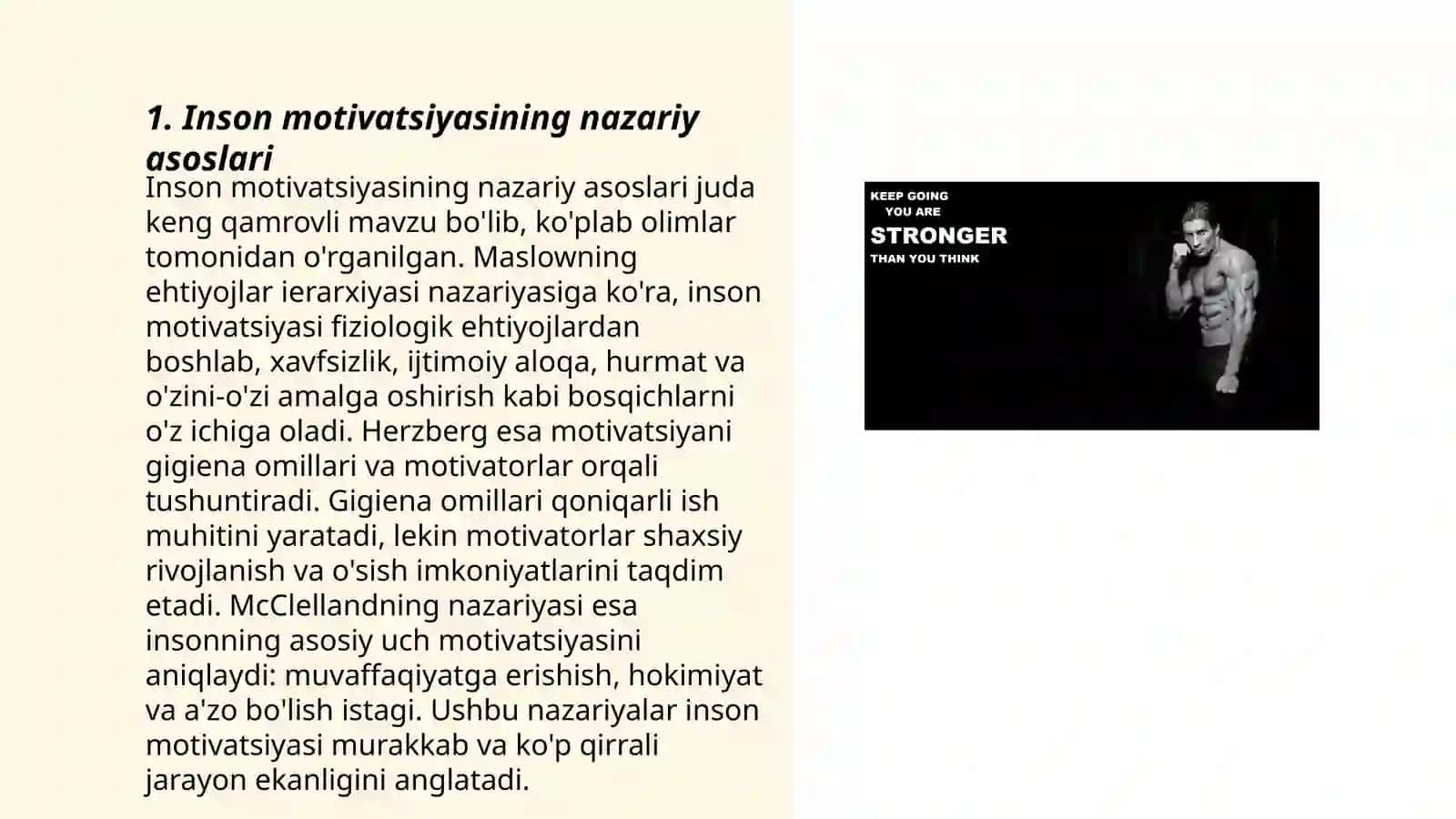 Inson motivasiyasi 3