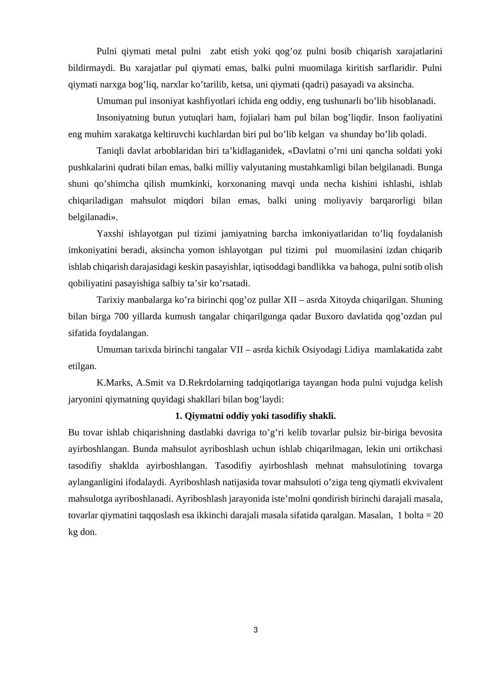 PUL UMUMIY EKVIVALENT SIFATIDA 3
