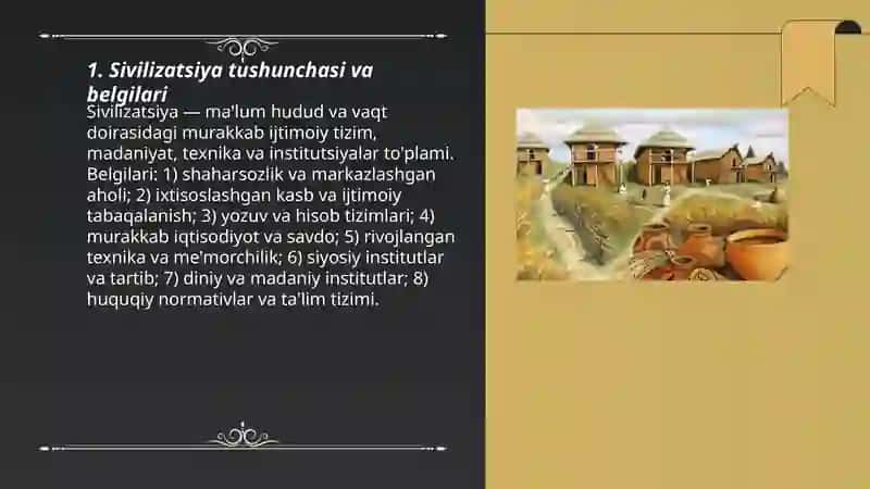 Sivilizatsiyalarning vujudga kelishi 3