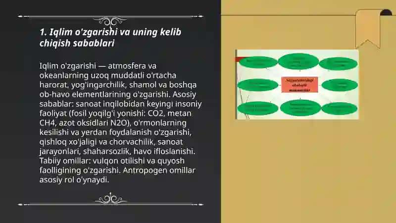 Global ekologik muommolar va ularning kelib chiqish sabablari 3