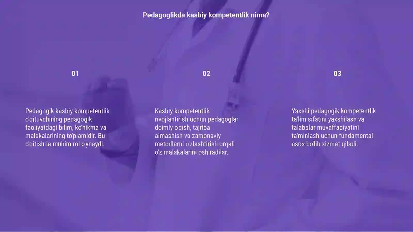 Pedagogning kasbiy kompetentligini rivojlantirish 3