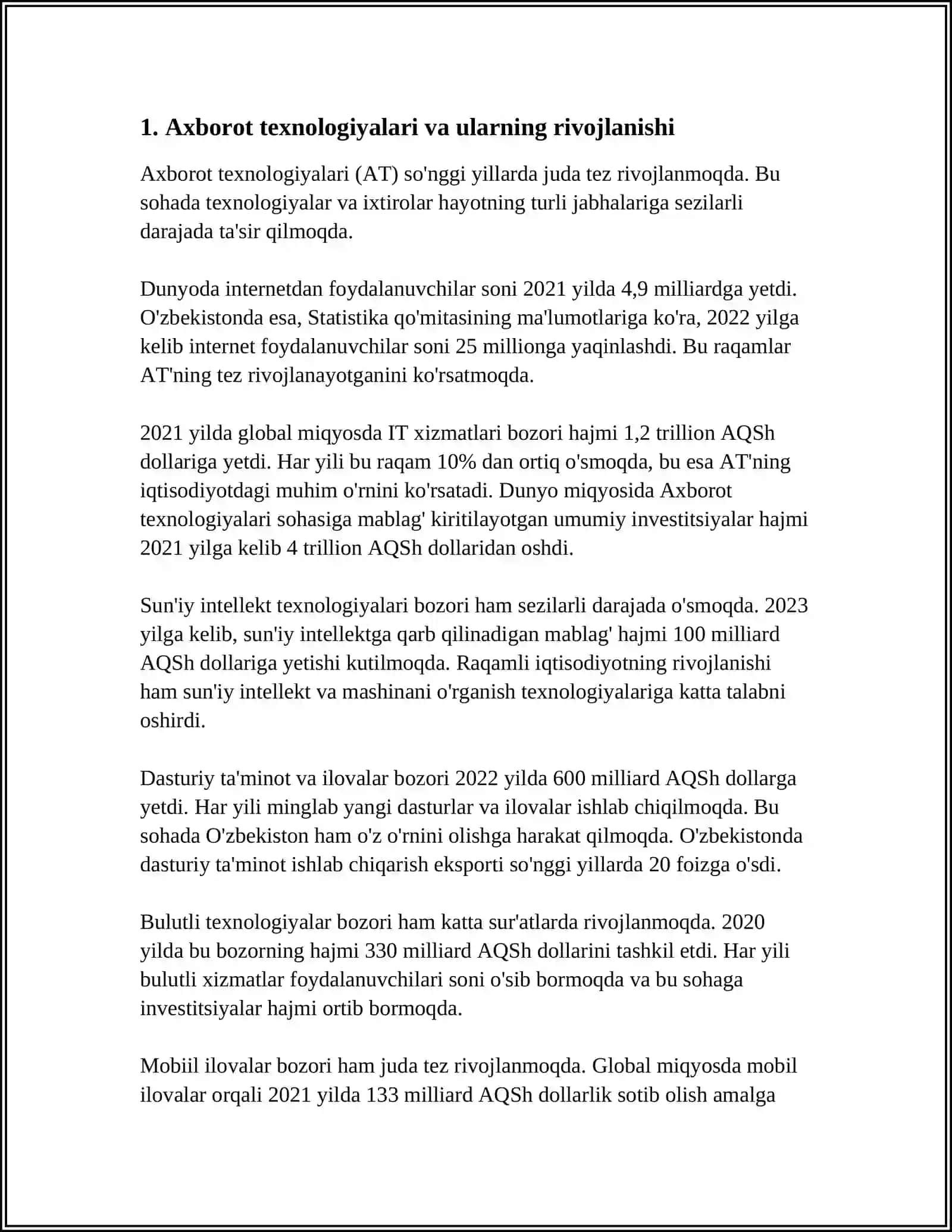 INSON VA AXBOROT KOMMUNIKATSION TEXNOLOGIYALARI 3