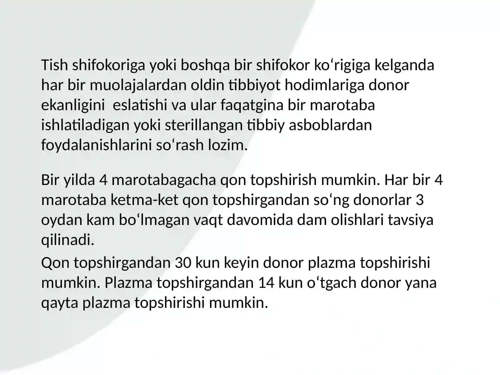 DONORLIK VA SALOMATLIK 3