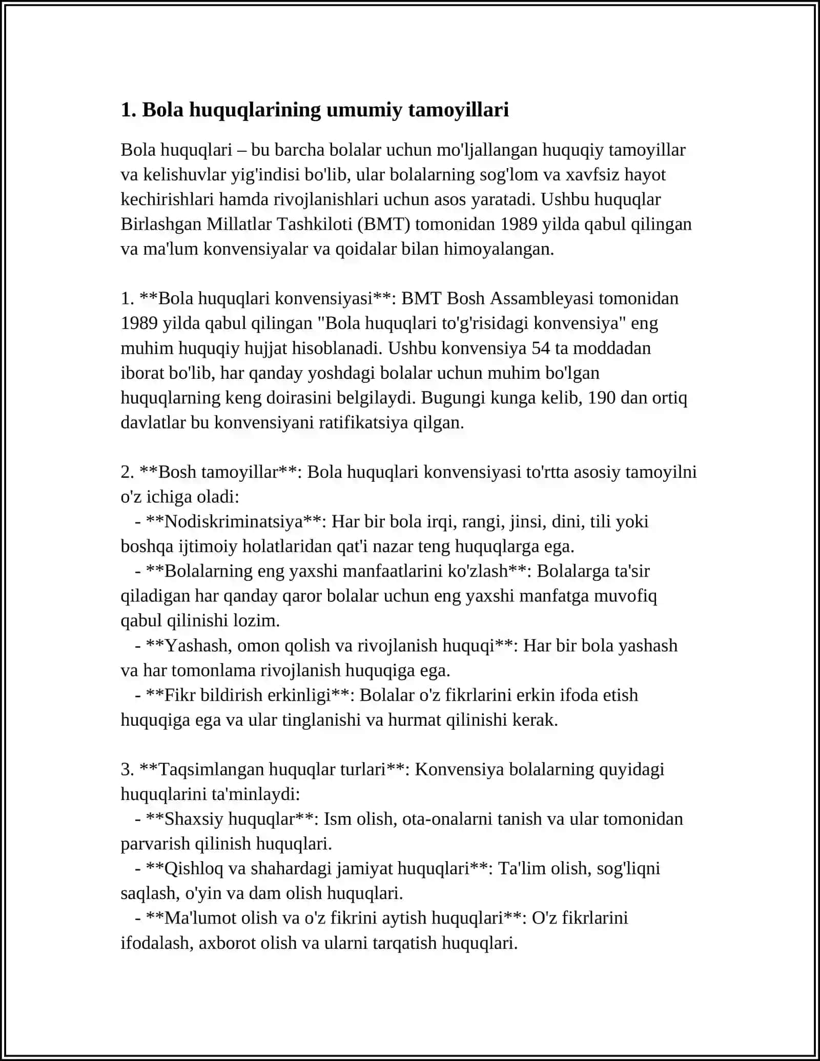 Bola huquqlari 3