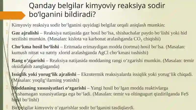KIMYOVIY REAKSIYALAR3-QISM 3
