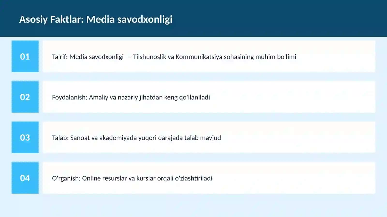 Media savodxonligi 3