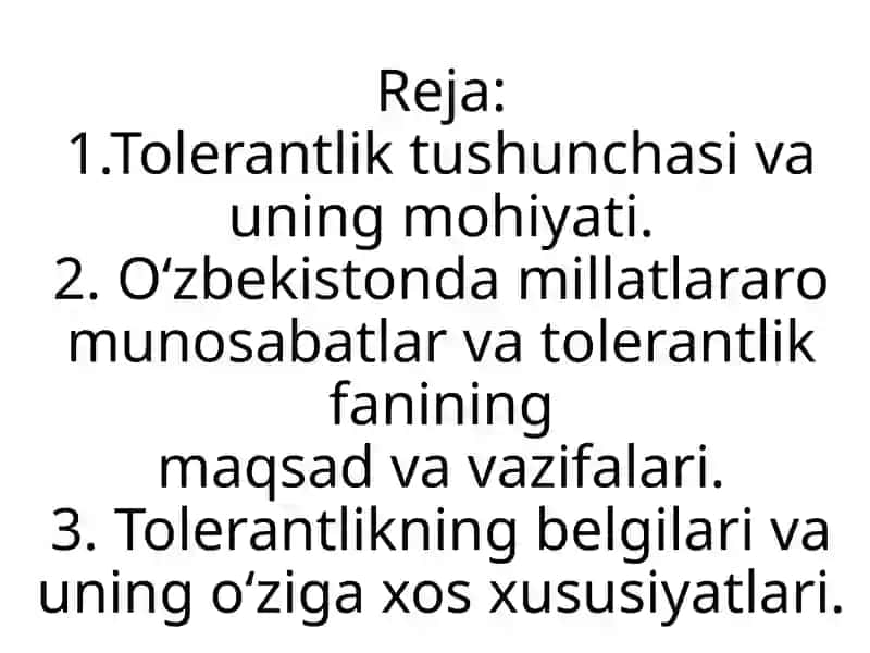 Tolerantlik Tushunchasi 3