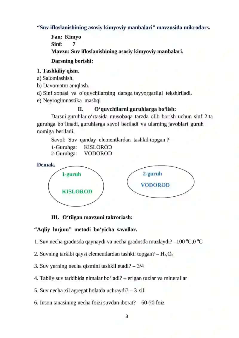Suv ifloslanishining asosiy kimyoviy manbalari 3