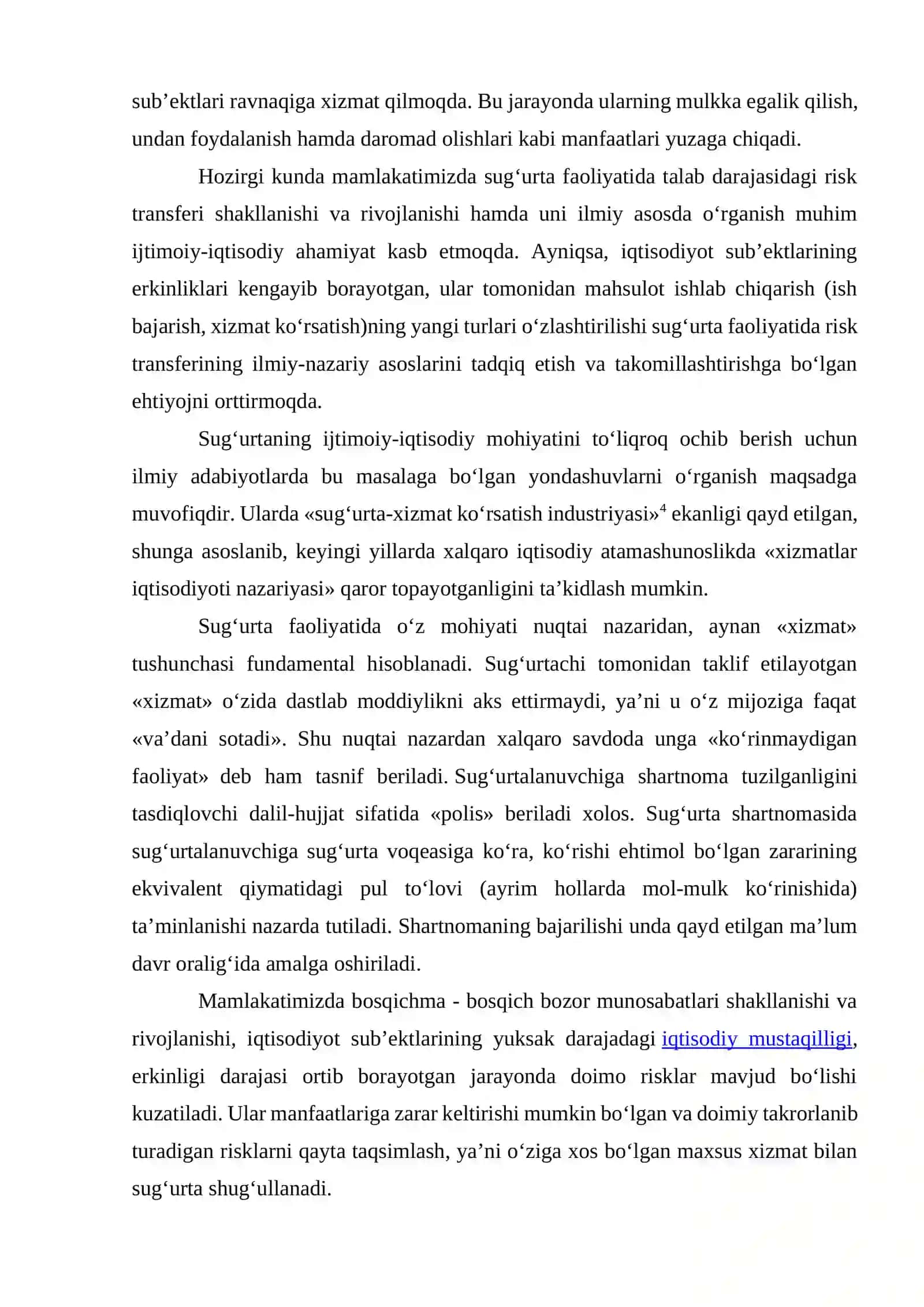 Sug’urtaning mohiyati, funksiyalari va turlari 3